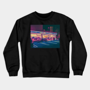 Japan night city Crewneck Sweatshirt